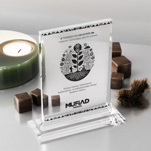 Hediye Kristal Plaket Yaptırma PRT156 | Plaket Örnekleri - Görsel 1
