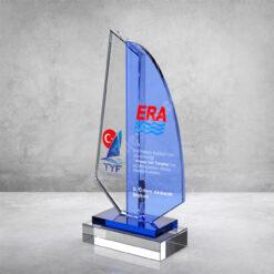 Classic Shop 28 Dijital Baskılı Özel Mavi Camlı Kristal Plaket İmalatçısı PRT231