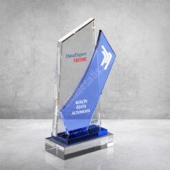 Dijital Baskılı Özel Mavi Camlı Kristal Plaket İmalatçısı PRT233 7 Dijital Baskılı Özel Mavi Camlı Kristal Plaket İmalatçısı PRT233
