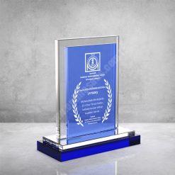 Classic Shop 13 PB892 Mavi Camlı Kristal Plaket