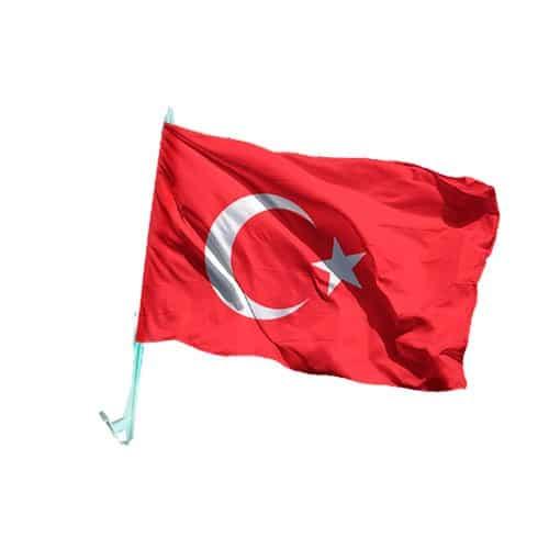 Araç Konvoy Türk Bayrağı 1 Araç Konvoy Türk Bayrağı