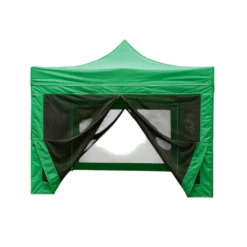 Bahçe Çadırı 3×3 m. (Yeşil – Çerçeveli Sineklikli) | Aura Garden