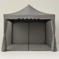 Bahçe Çadırı 4×4 m. (Hareketli Perdeli + Sineklikli) | Nova Garden