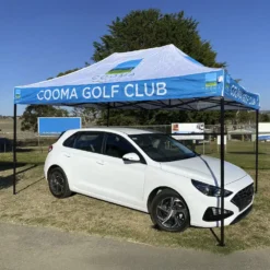 Baskılı Gazebo Çadır 3×4.5 (Siyah İskelet)