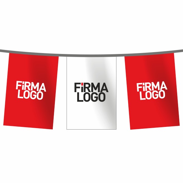 Dikdörtgen Logolu Şerit Bayrak 20×30 cm 1 Logolu Dikdörtgen Şerit Bayrak 30×45 cm