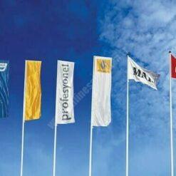 Dikey Özel Logolu Gönder Bayrağı Tüm Ölçüler (L Tipi)