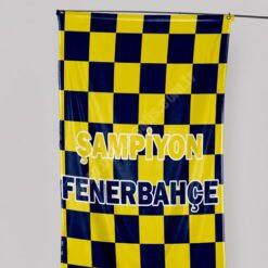 Fenerbahçe Büyük Bina & Balkon Bayrağı (Dikey Asma)