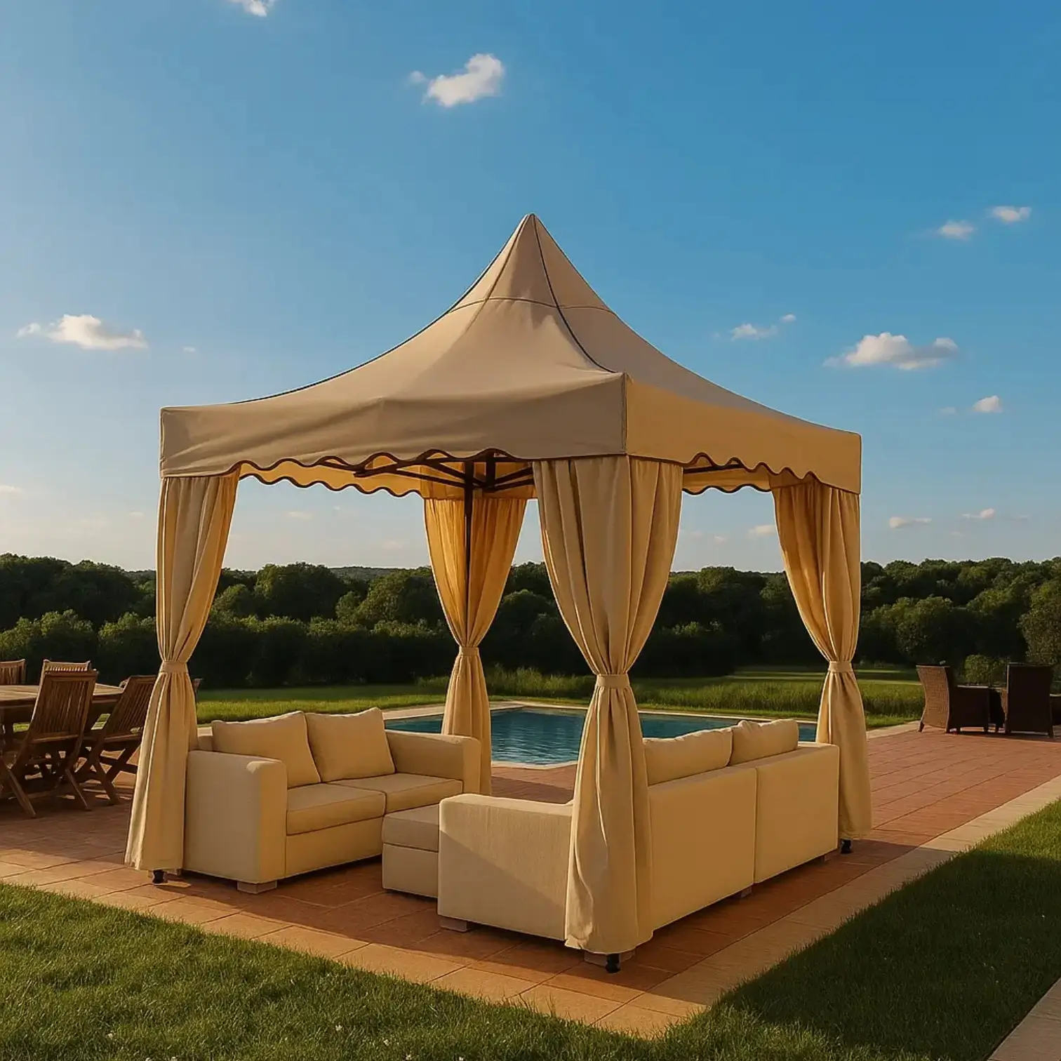 Katlanabilir Çardak 3×3 m. | Aura Garden 1 Portatif Çardak 3×3 m. | Aura Garden