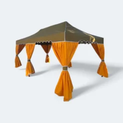 Classic Shop 12 Gazebo Bahçe Çadırı 3×6 m. (Haki Turuncu) | Nova Garden