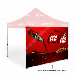 Gazebo Baskılı Tam Duvar 2×3 m.