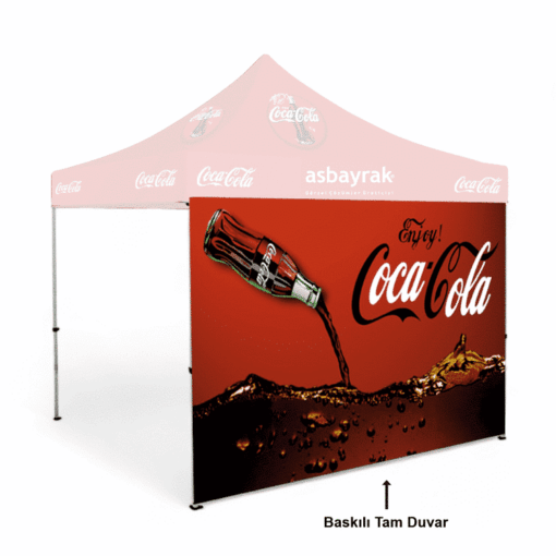 4×4 Gazebo Uyumlu Baskılı Tam Duvar (2×4 m Ölçü)