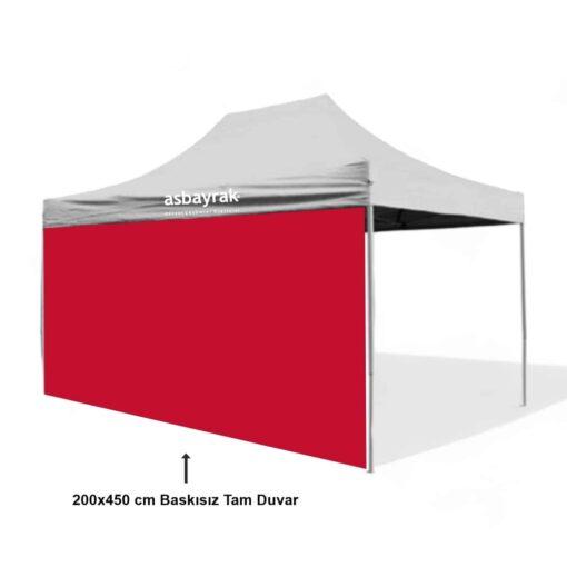 Gazebo Baskısız Tam Duvar 2×4,5 m.