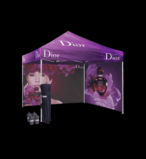 Gazebo Çadır 3×3 m. (2 Tam Duvar Baskılı)