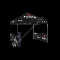 Gazebo Çadır 3×3 m. (2 Yarım Duvar Baskılı)