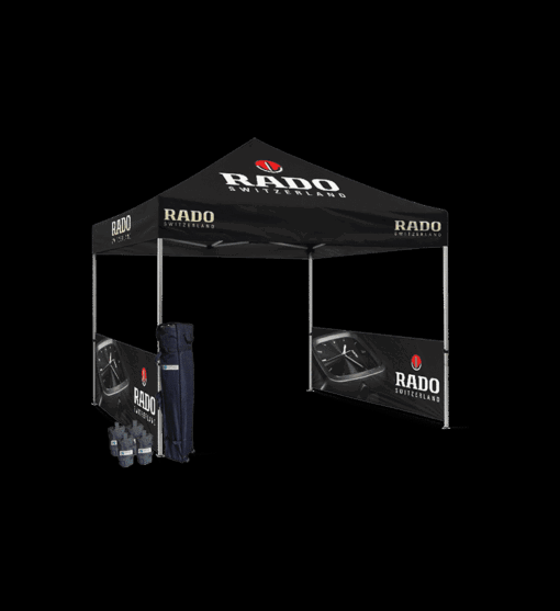 Gazebo Çadır 3×3 m. (2 Yarım Duvar Baskılı)