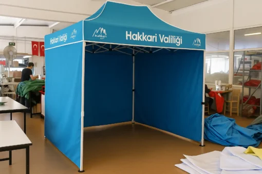 Gazebo Çadır Valilik 2×3 m. (3 Duvarlı)