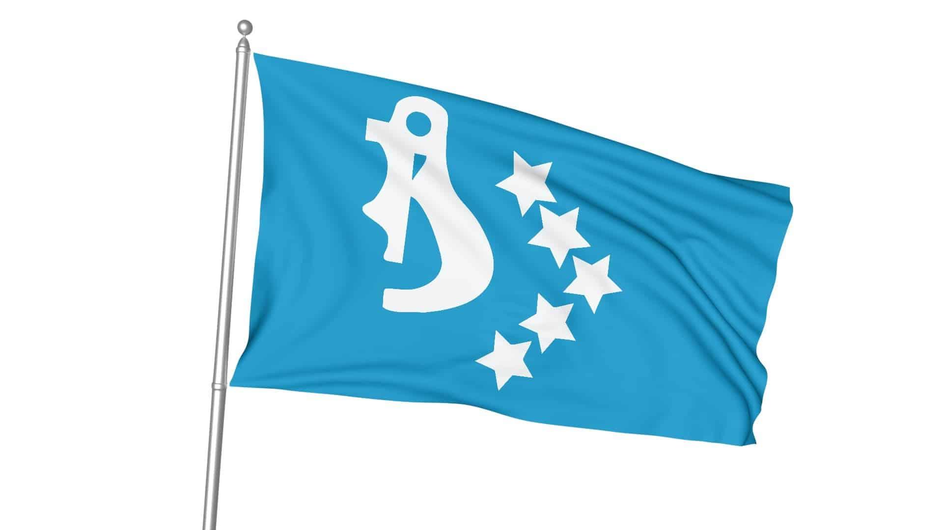 Hazar Bayrağı 1 17 Türk Devletleri Gönder Bayrağı Seti