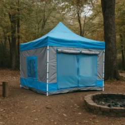 Karavan Çadırı 3×3 m. (Açık Mavi – Gri) | Vanlife