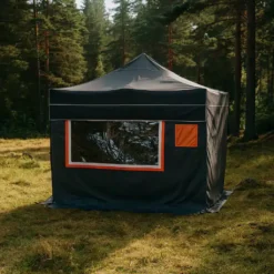 Karavan Çadırı 3×3 m. (Antrasit Gri – Turuncu) | Vanlife