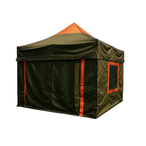 Karavan Çadırı 3×3 m. (Haki Yeşil – Turuncu) | Vanlife