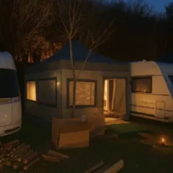Karavan Çadırı 3×4,5 m. (Antrasit – Gümüş) | Vanlife