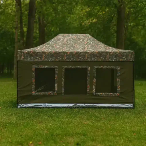 Karavan Çadırı 3×6 m. (Kamuflaj – Haki Yeşil) | Vanlife
