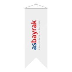 Logolu Kırlangıç Bayrak 50×200 cm