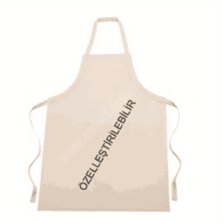 Özel Baskılı Ham Bez Kumaş Mutfak Önlüğü (Toptan)