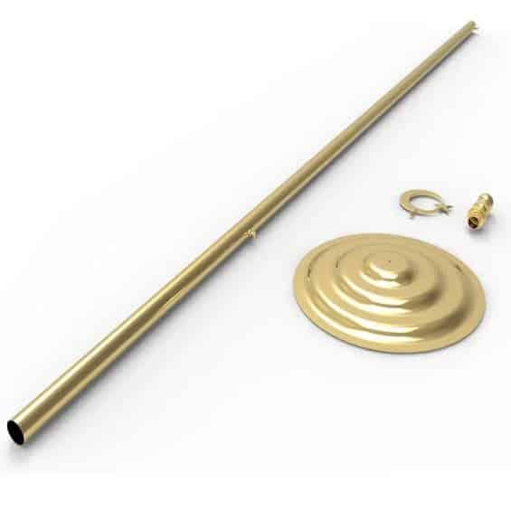 Pirinç Makam Bayrağı Direği 1 Pirinç Makam Bayrağı Direği