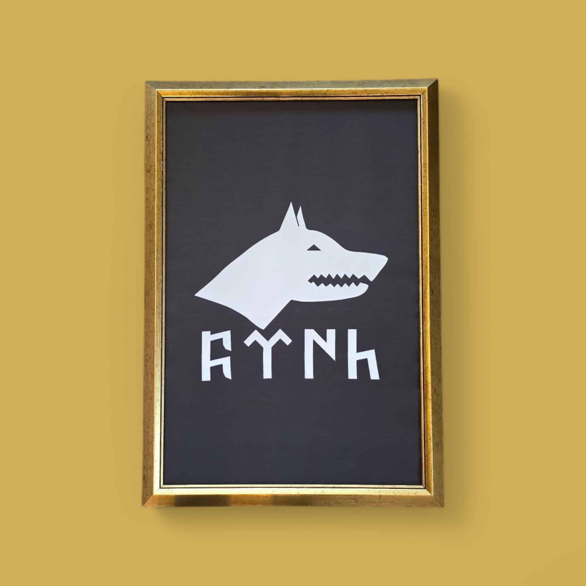 Siyah Göktürk (Kara Sancak) Çerçeveli Tablo 1 Siyah Göktürk (Kara Sancak) Çerçeveli Tablo