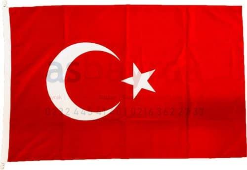 Sopalı Türk Bayrağı Alpaka 50×75 cm 2 Sopalı Türk Bayrağı Alpaka 50×75 cm