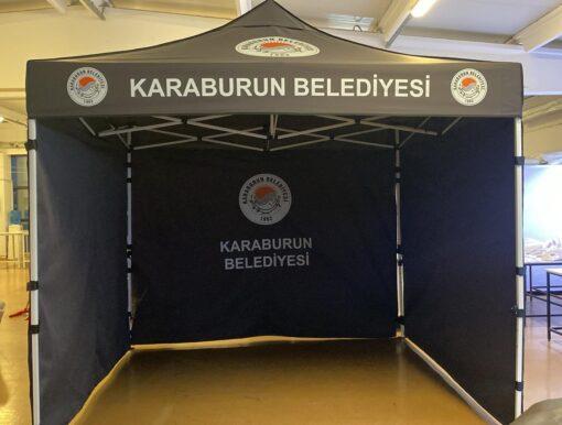 Taziye Çadırı 3×3 m. (3 Tarafı Duvar)