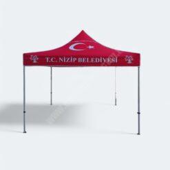 Taziye Çadırı 3×3 m. (Beyaz Çelik İskelet – Gaziantep – Baskılı)