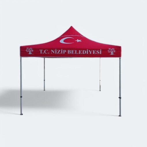Taziye Çadırı 3×3 m. (Beyaz Çelik İskelet – Gaziantep – Baskılı)