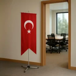 Teleskopik Afiş ve Bayrak Standı