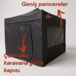 Vanlife Karavan Çadırı 3×3 m. (Premium Donanım)