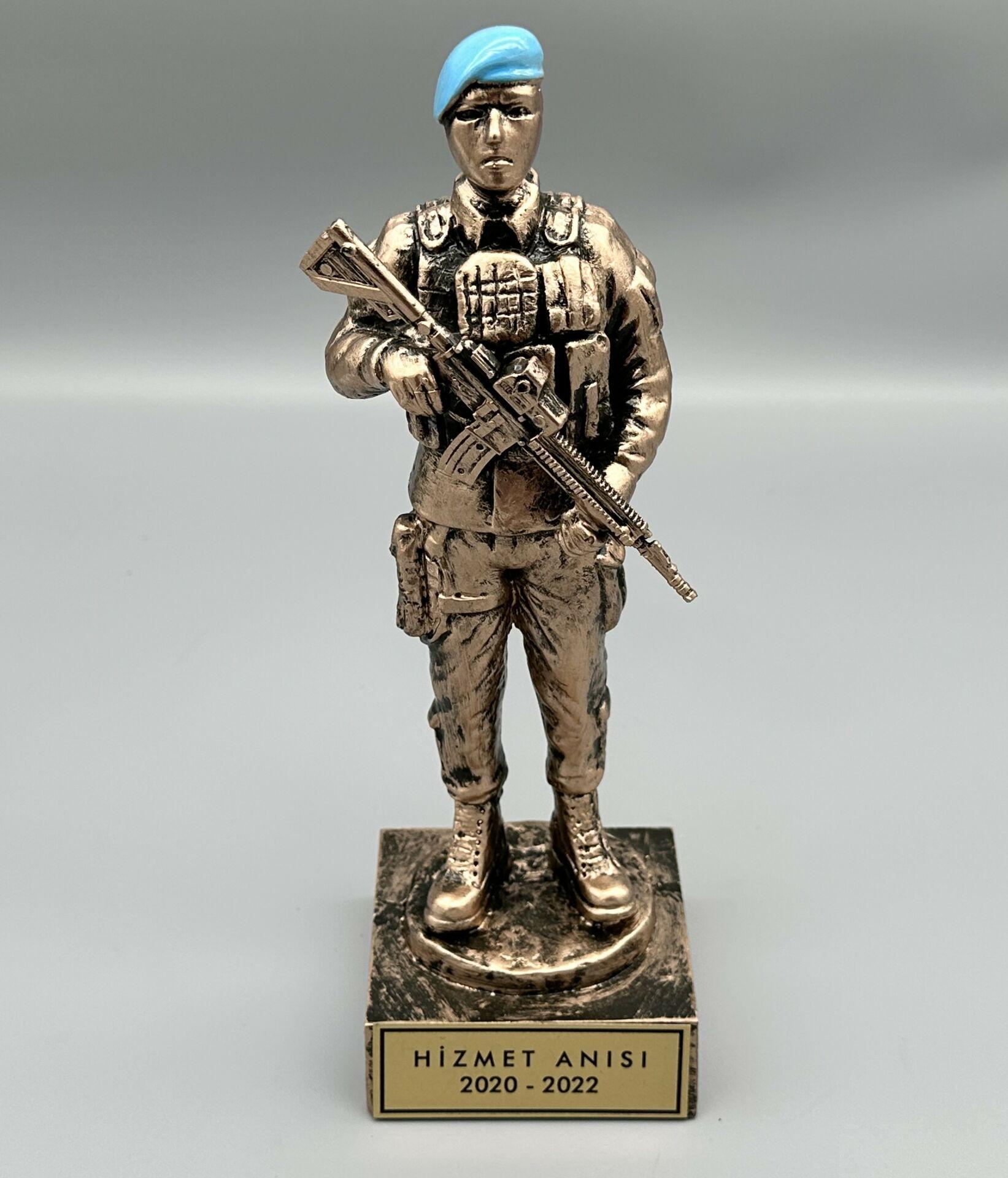 29 Cm Mavi Bere Komando Heykeli