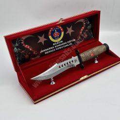 Kadife Kutulu Ceviz Bıçaklı Büyük Plaket