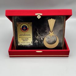 Classic Shop 13 Kadife Kutulu Jandarma Şua Kare Kalkan Plaket