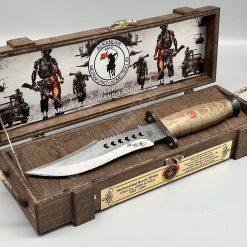 Mühimmat Sandıklı Ceviz Kurt Bıçaklı Büyük Plaket