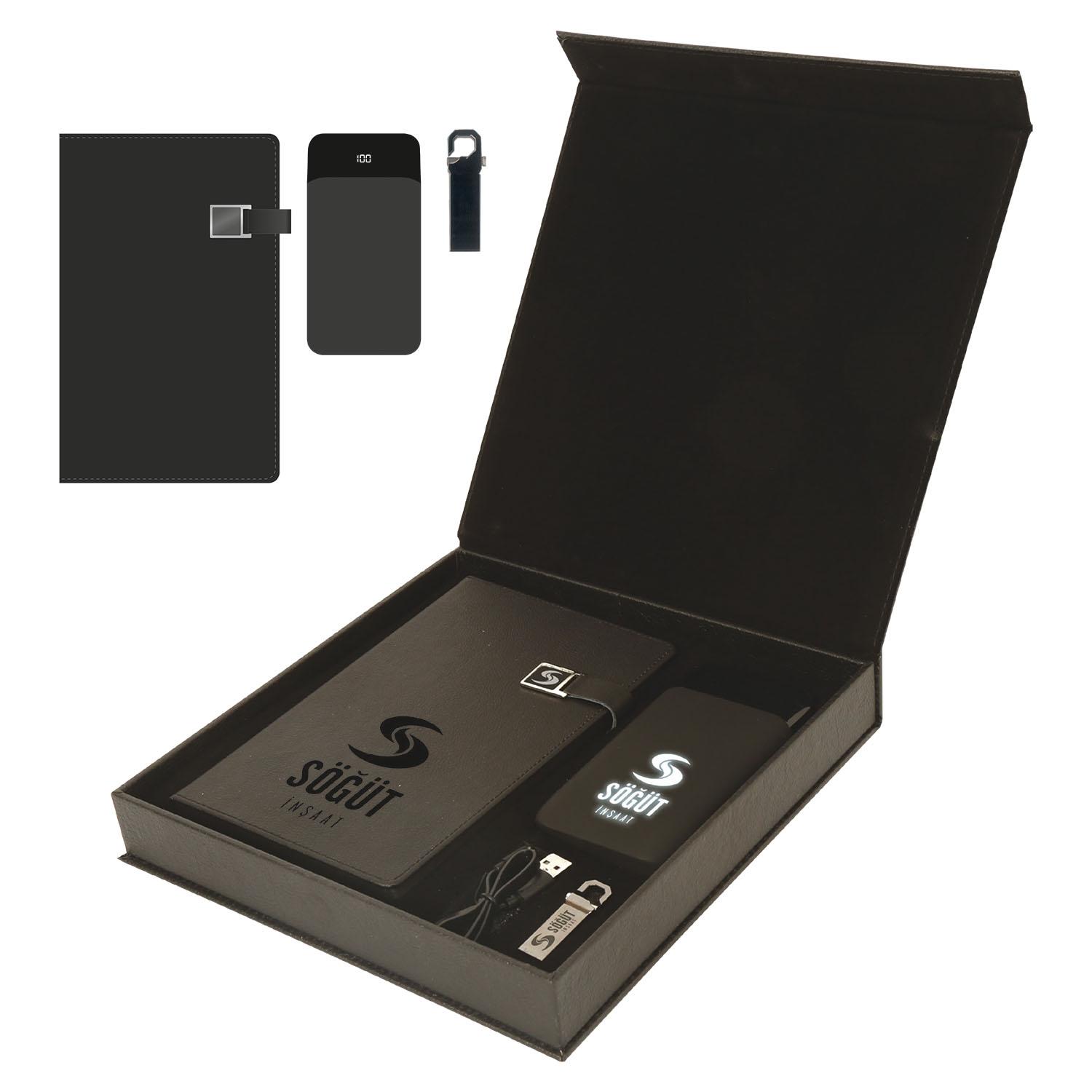 Deri Mıknatıslı Kutu Vip Set