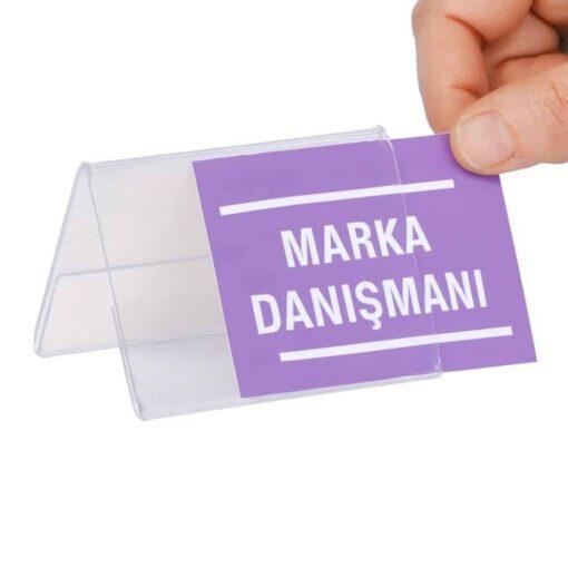 Pleksiglas A Tipi Yatay Föylük 8x5cm