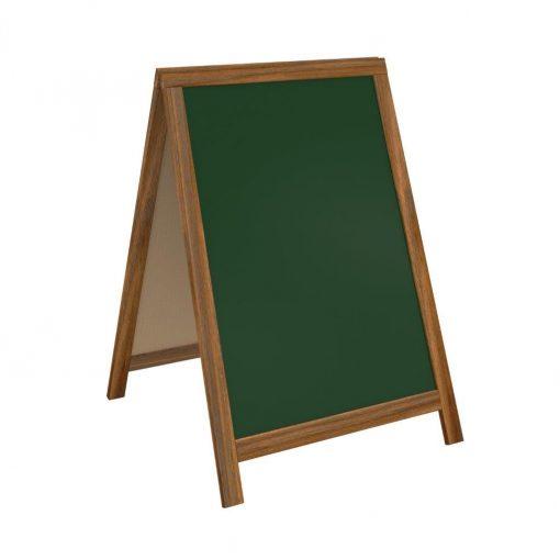 Ahşap Çift Taraflı Yazı Tahtası 60x85cm – Toptan Yeşil/Siyah