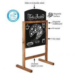 Ahşap Miniboard 60x78cm Siyah