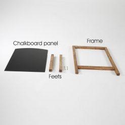 Ahşap Miniboard 60x78cm Siyah