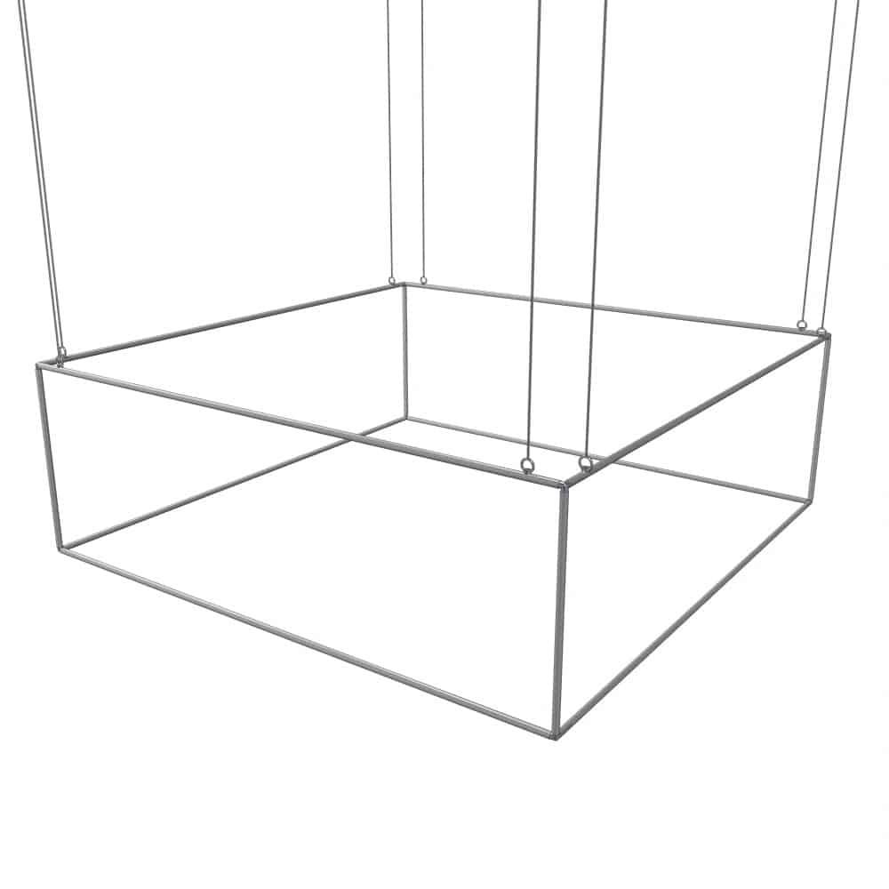 Askılı Kare Tekstil Fuar Tabelası 300x300x100 5 Askılı Kare Tekstil Fuar Tabelası 400x400x100