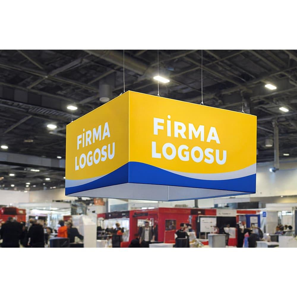 Askılı Kare Tekstil Fuar Tabelası 300x300x100 1 Askılı Kare Tekstil Fuar Tabelası 400x400x100