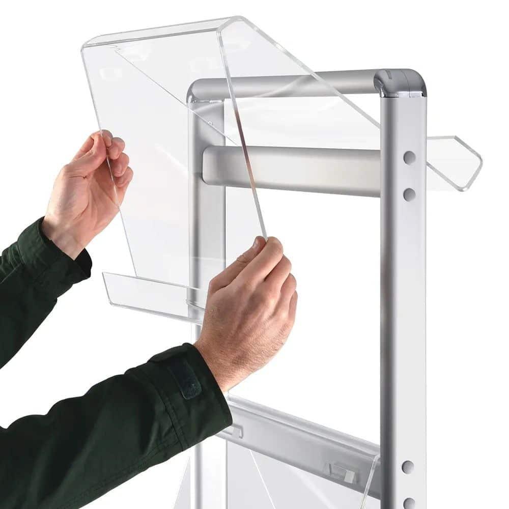 Ayaklı Akrilik Broşürlük Çift Taraflı 4x4A4 4 Ayaklı Akrilik Broşürlük Çift Taraflı 4x4A4