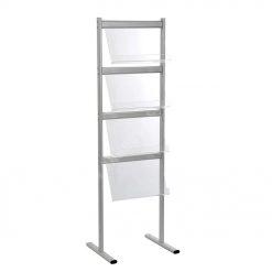 Ayaklı Akrilik Broşürlük Tek Taraflı 4x4A4