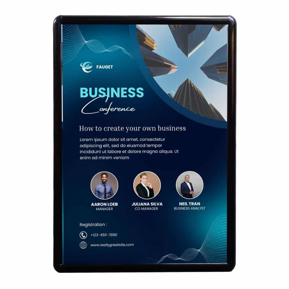 B2 Siyah Alüminyum Çerçeve (50×70 cm)